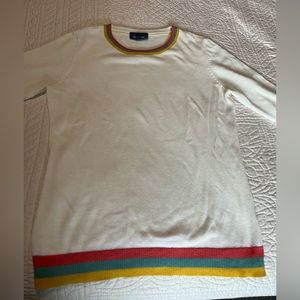 ModCloth cream crewneck sweater size small